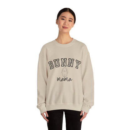 Bunny Mama Sweatshirt - Varsity Text - Comfy and Cosy - Gift for Rabbit Lovers