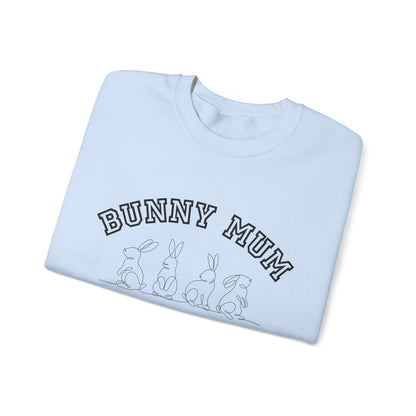 Bunny Mum Social Club Sweatshirt, Rabbit Lover Gift, Cute Bunny Sweater, Animal Mom Jumper, Funny Bunny Crewneck, Rabbit Owner Apparel