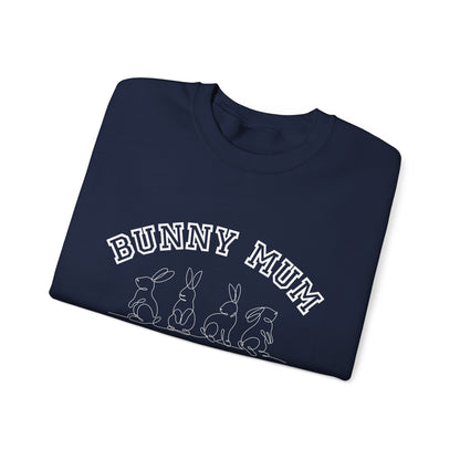 Bunny Mum Social Club Sweatshirt, Rabbit Lover Gift, Cute Bunny Sweater, Animal Mom Jumper, Funny Bunny Crewneck, Rabbit Owner Apparel