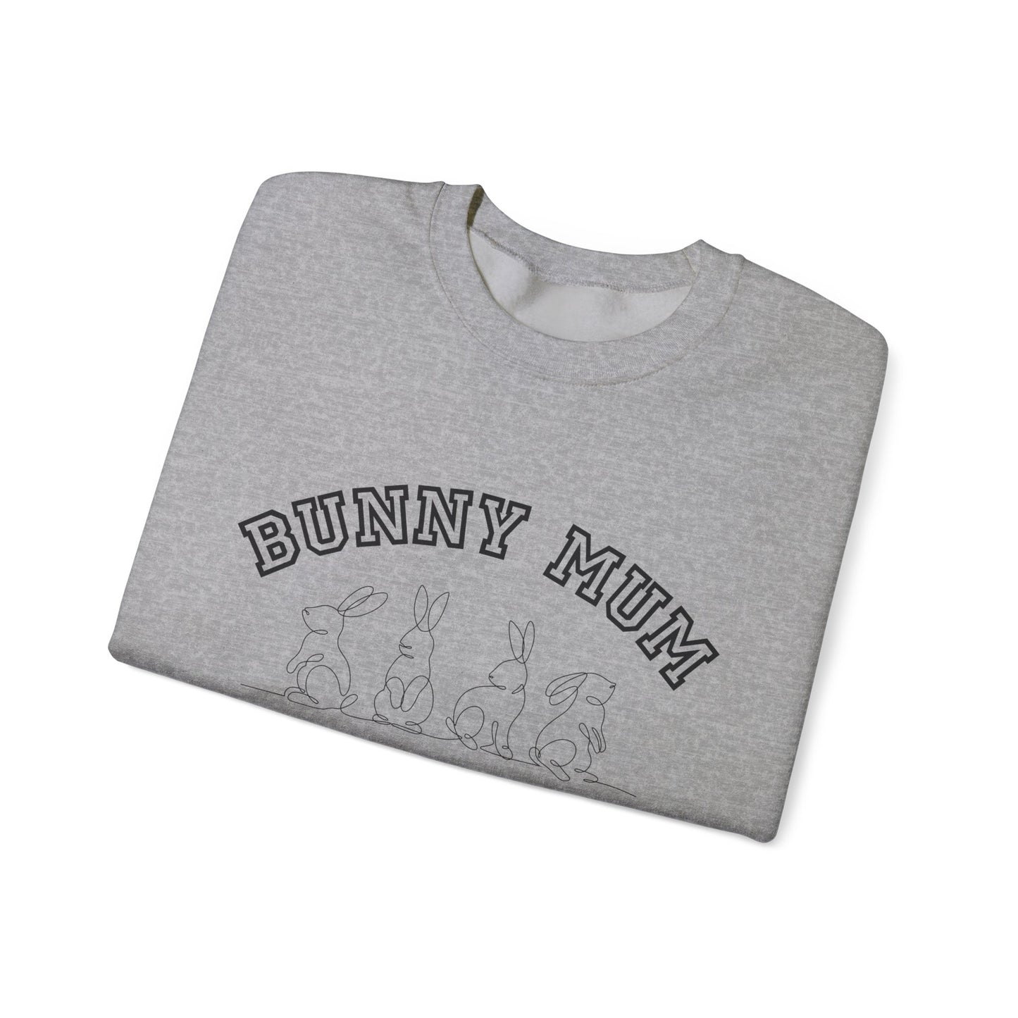 Bunny Mum Social Club Sweatshirt, Rabbit Lover Gift, Cute Bunny Sweater, Animal Mom Jumper, Funny Bunny Crewneck, Rabbit Owner Apparel