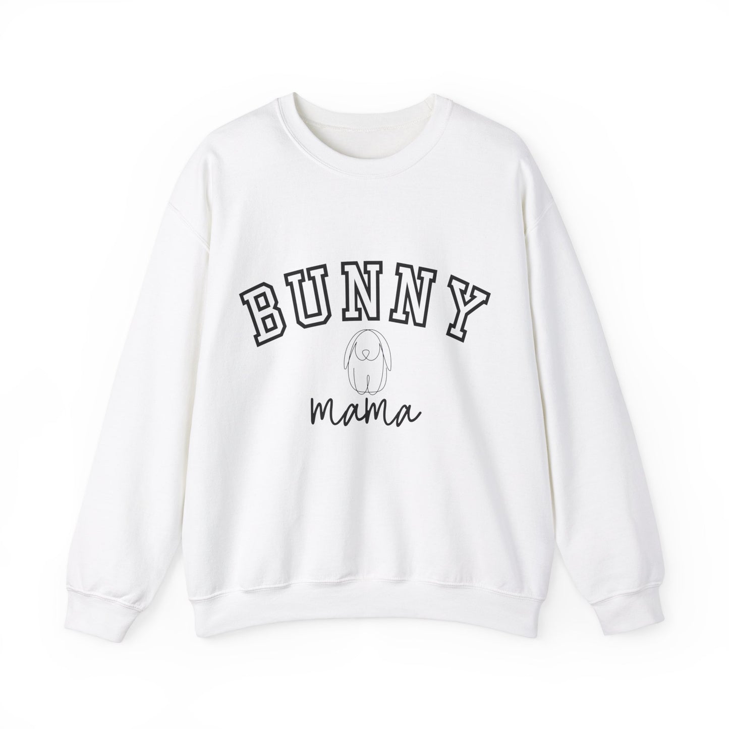 Bunny Mama Sweatshirt - Varsity Text - Comfy and Cosy - Gift for Rabbit Lovers