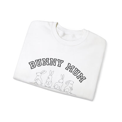 Bunny Mum Social Club Sweatshirt, Rabbit Lover Gift, Cute Bunny Sweater, Animal Mom Jumper, Funny Bunny Crewneck, Rabbit Owner Apparel