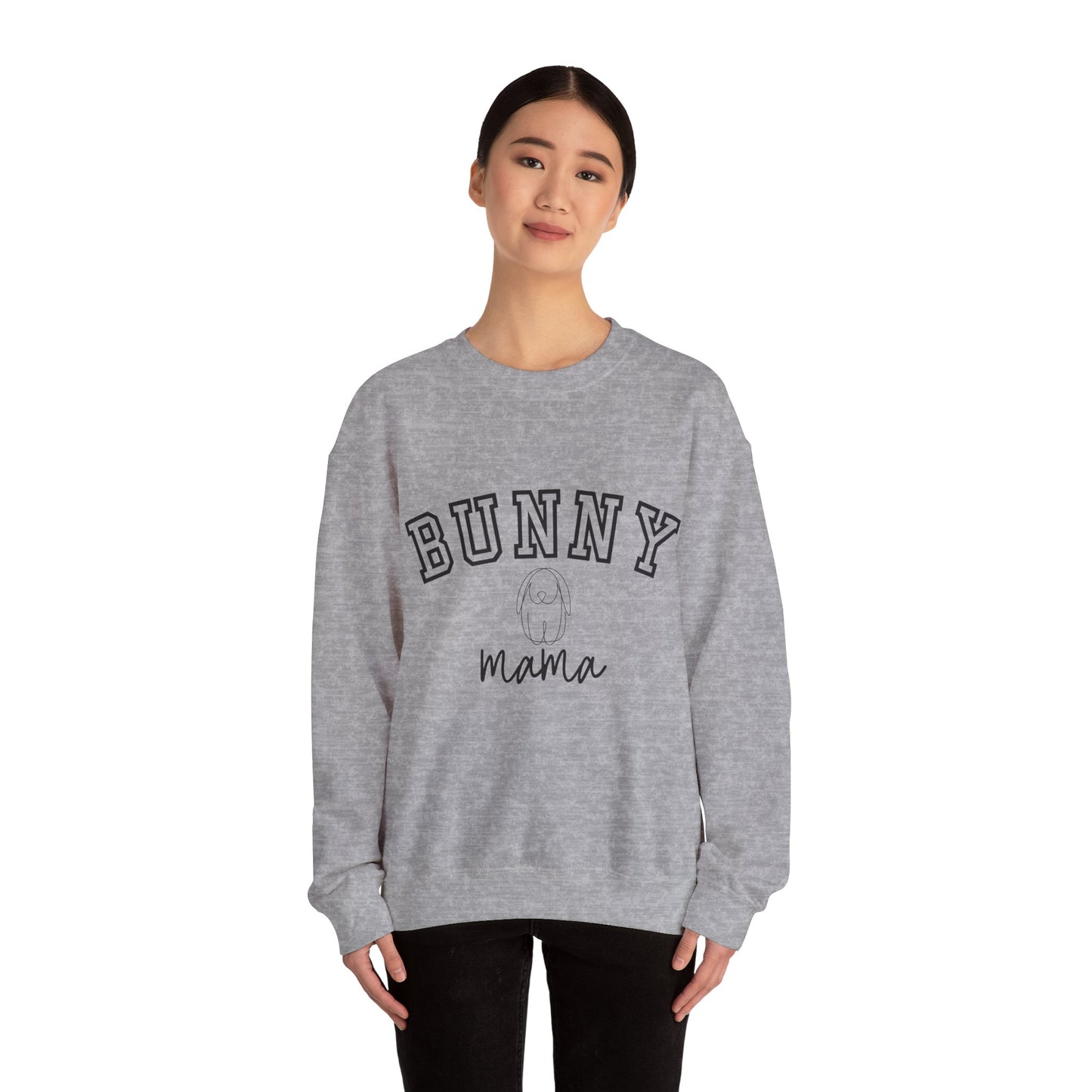 Bunny Mama Sweatshirt - Varsity Text - Comfy and Cosy - Gift for Rabbit Lovers