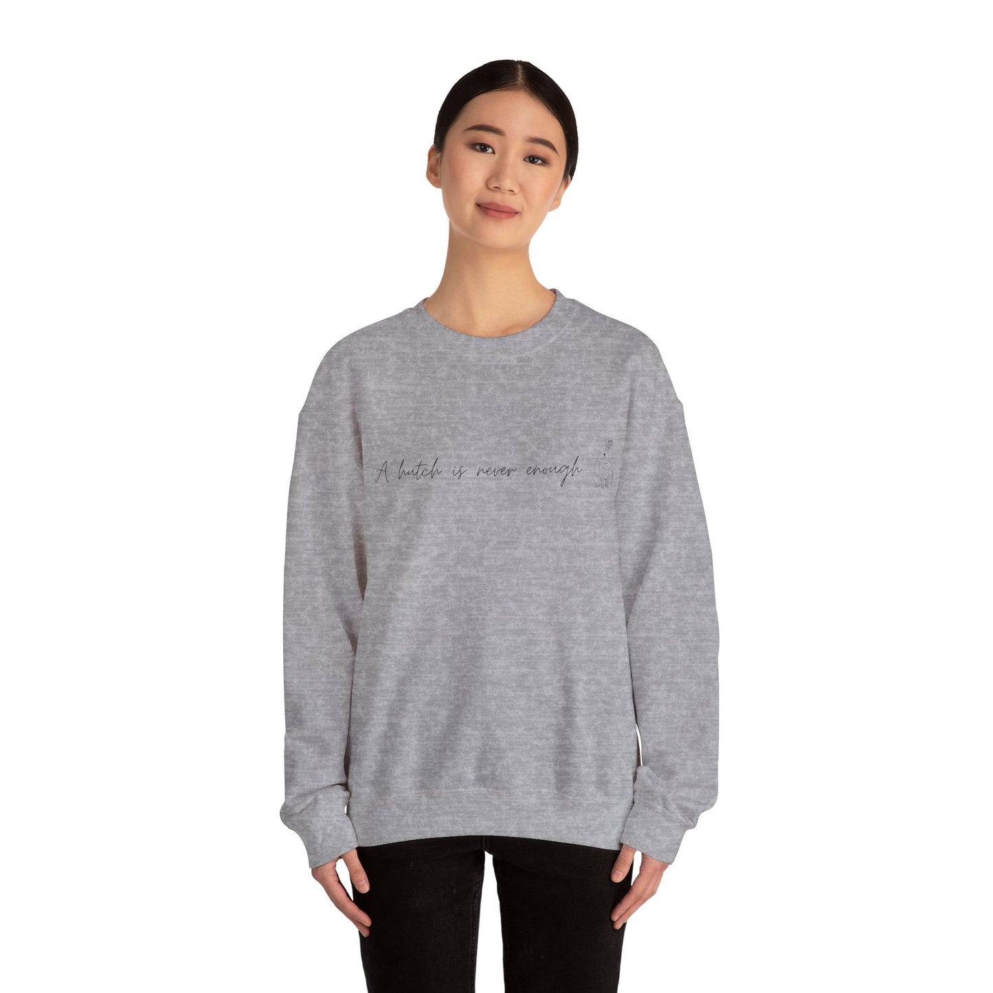 A hutch is never enough Sweatshirt - Bunny Welfare Advocate, Animal Rights Jumper, Animal Rescue Pullover