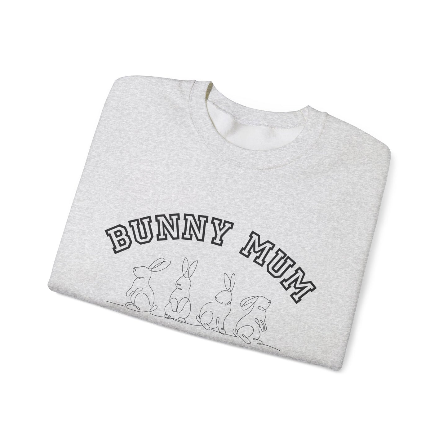 Bunny Mum Social Club Sweatshirt, Rabbit Lover Gift, Cute Bunny Sweater, Animal Mom Jumper, Funny Bunny Crewneck, Rabbit Owner Apparel