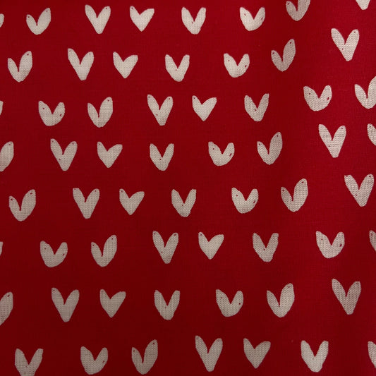 Red & white hearts flop bed